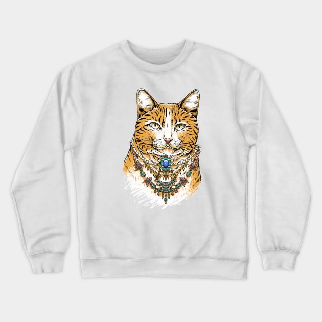 Cat jewerly Crewneck Sweatshirt by sober artwerk